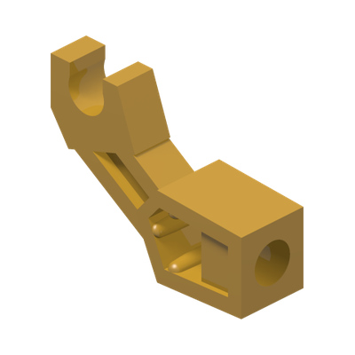 BAD ROBOT ARM · Warm Gold (réf. BrickLink Pearl Gold)