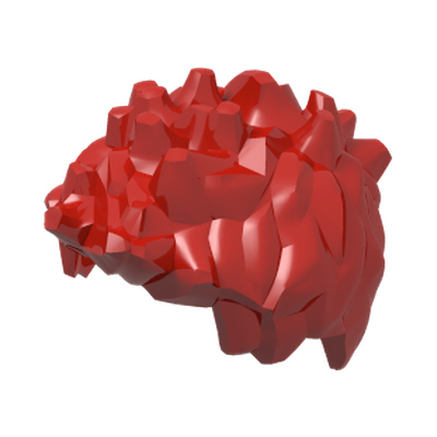MINI WIG NO. 18 · LEGO 6366710 (réf. BrickLink 98385) · Bright Red (réf. BrickLink Red)