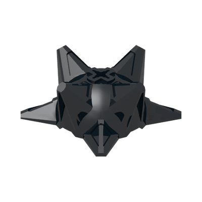 Hero Factory Weapon, Spiked Ball Half with Axle Hole · Réf. BrickLink 98578 · Couleur BrickLink : Black