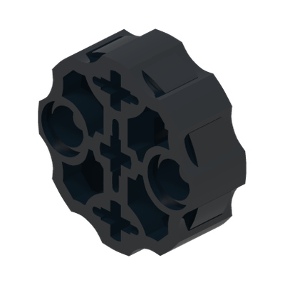 WEAPON BARREL · LEGO 6186133 (réf. BrickLink 98585) · Black (réf. BrickLink Black)