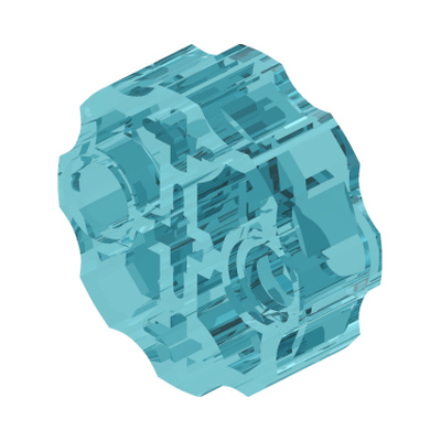 WEAPON BARREL · Tr. Light Blue (réf. BrickLink Trans-Light Blue)