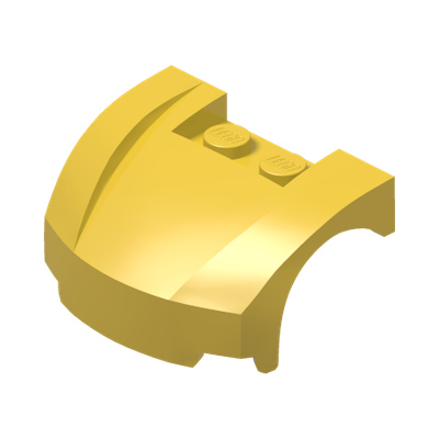 Vehicle, Mudguard 3 x 4 x 1 2/3 Curved Front · LEGO 4651505 (réf. BrickLink 98835) · Couleur BrickLink : Yellow