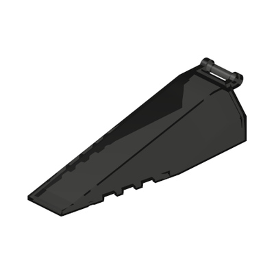 COCKPIT 4X10X2 W/3.2 SHAFT · LEGO 6514498 (réf. BrickLink 98878) · Transparent Black (réf. BrickLink Trans-Black (2023))