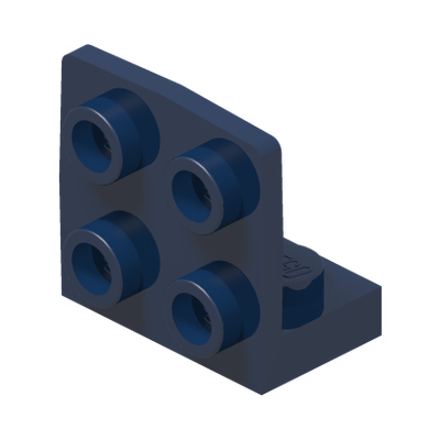 ANGULAR PLATE 1.5 BOT. 1X2 2/2 · Earth Blue (réf. BrickLink Dark Blue)