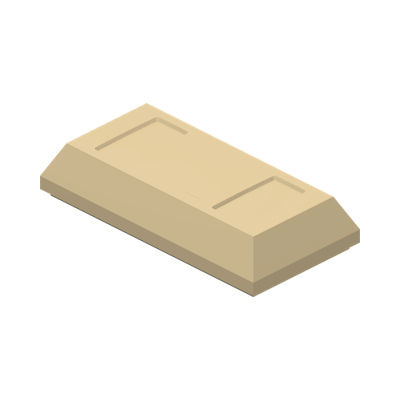 GOLD INGOT · Brick Yellow (réf. BrickLink Tan)