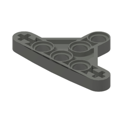 TRIANGEL · Dark Stone Grey (réf. BrickLink Dark Bluish Gray)