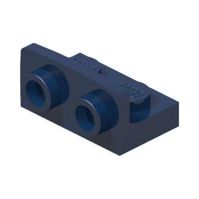 ANGULAR PLATE 1.5 BOT. 1X2 1/2 · Earth Blue (réf. BrickLink Dark Blue)
