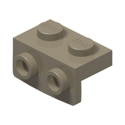 ANGULAR PLATE 1,5 TOP 1X2 1/2 · Sand Yellow (réf. BrickLink Dark Tan)