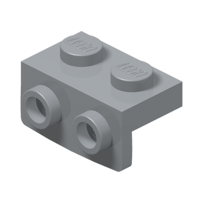 ANGULAR PLATE 1,5 TOP 1X2 1/2 · Medium Stone Grey (réf. BrickLink Light Bluish Gray)
