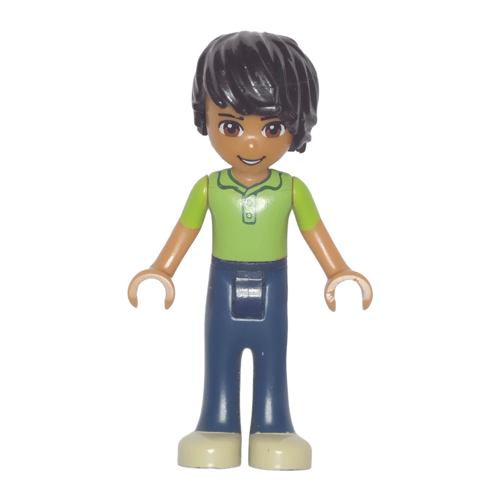 Friends Matthew - Dark Blue Trousers, Lime Polo Shirt · frnd0043
