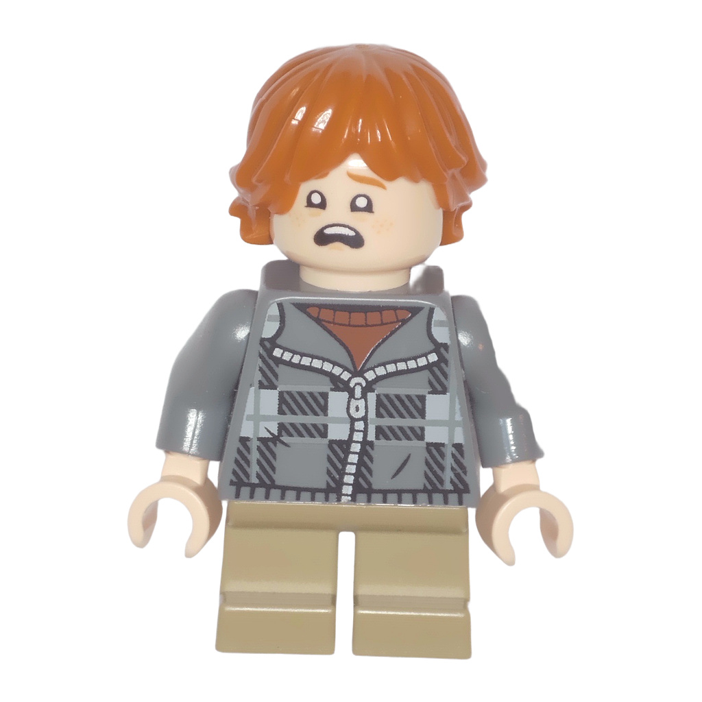 Ron Weasley - Dark Bluish Gray Plaid Jacket, Dark Tan Short Legs · hp496