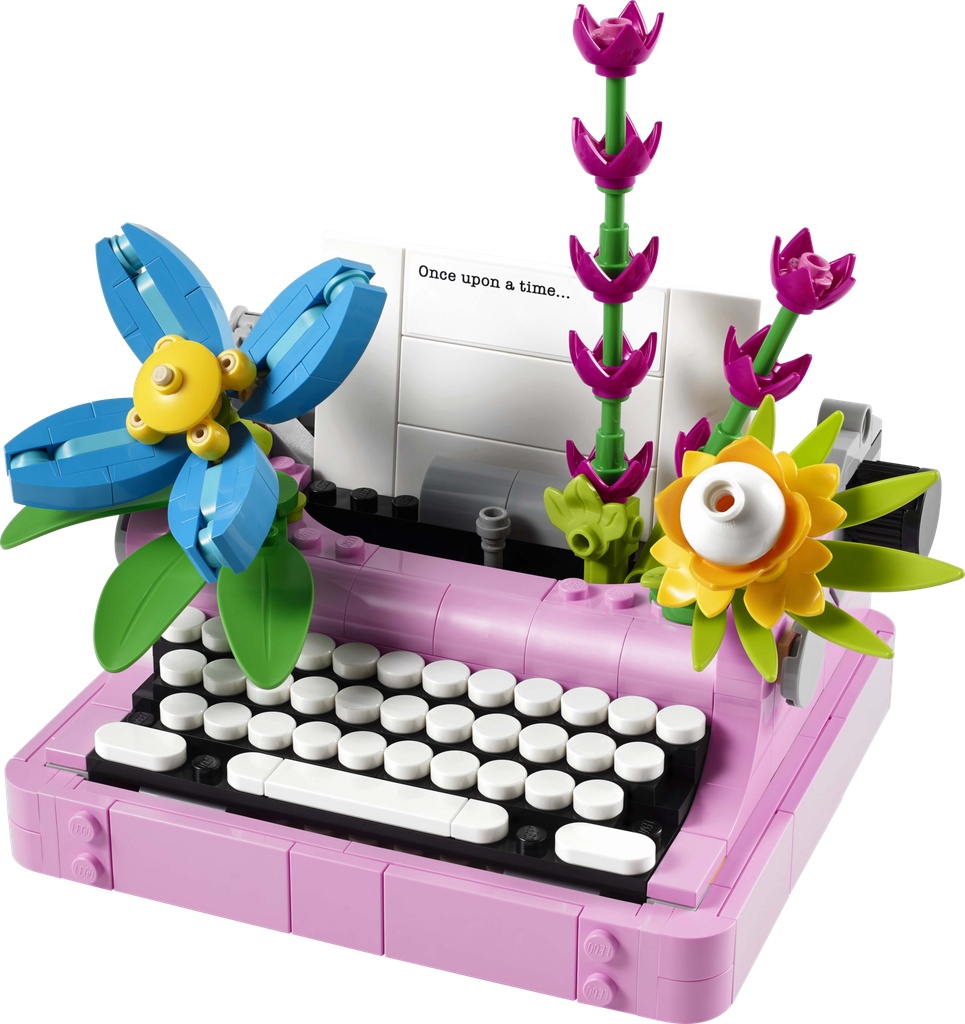 La machine à écrire avec des fleurs · 31169-1
