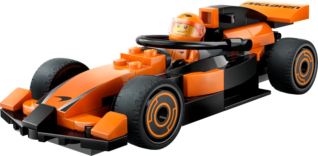 Voiture de course McLaren avec pilote de F1® · 60442-1