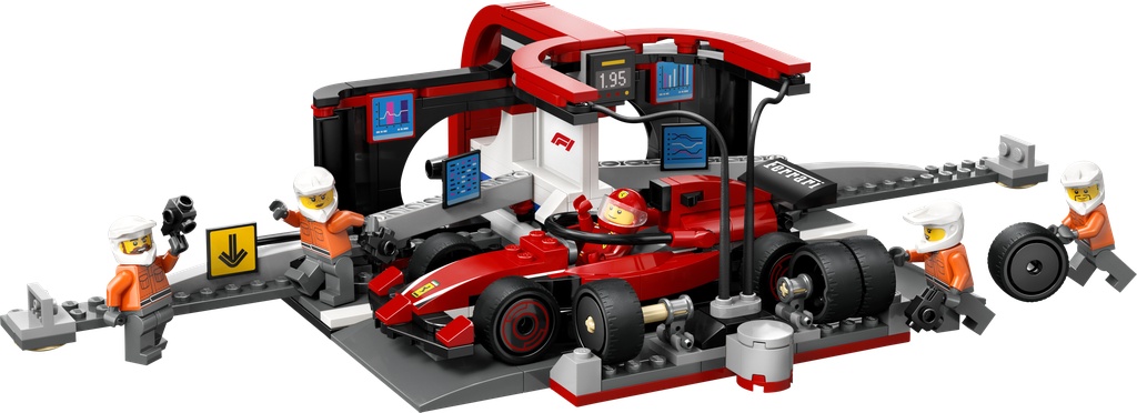 Arrêt au stand de F1® avec voiture Ferrari