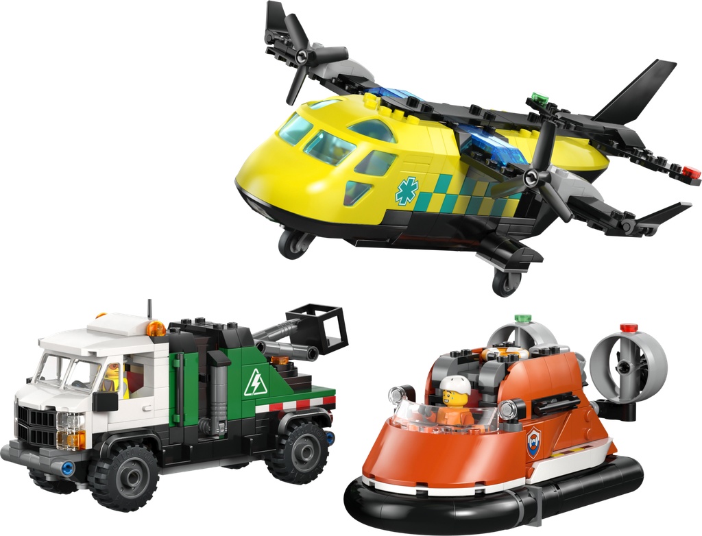 Avion, camion d’assistance et aéroglisseur modulable