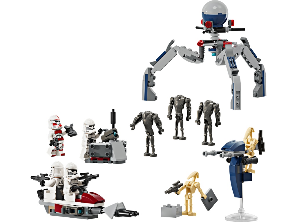 Pack de combat des Clone Troopers™ et Droïdes de combat · 75372-1