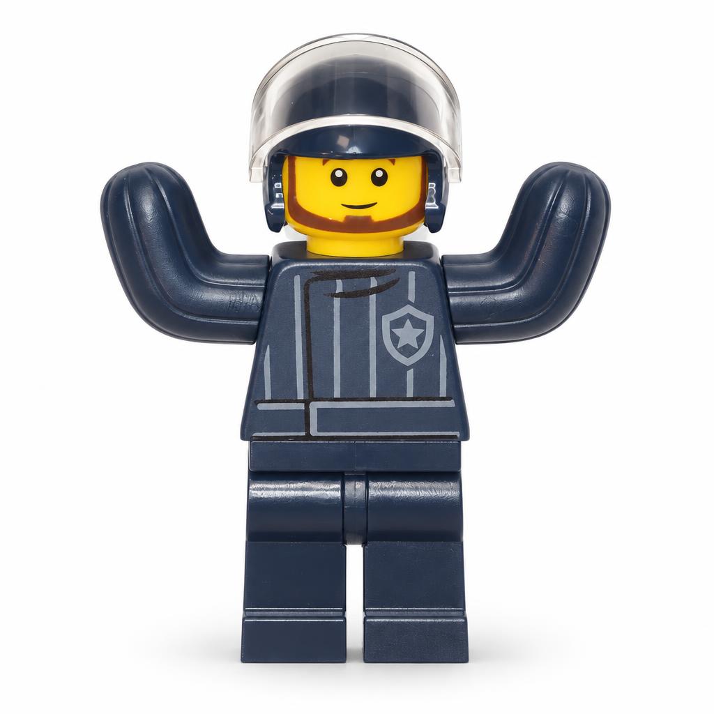 Police Dog Trainer, Dark Blue Helmet, Bite Suit · cty1526