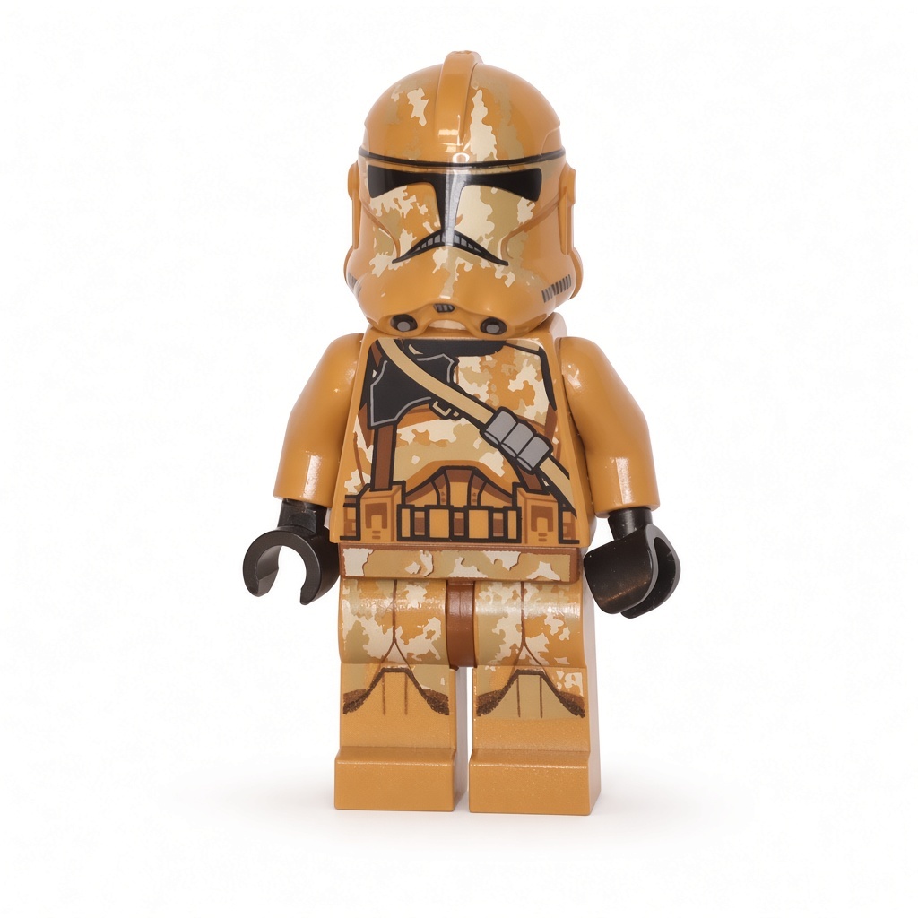 Clone Airborne Trooper (Phase 2) - Geonosis Camouflage, Smirk · sw0605