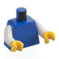 MINI UPPER PART "NO. 1161" · LEGO 4275813 (réf. BrickLink 973c001) · Bright Blue (réf. BrickLink Blue)