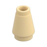 NOSE CONE SMALL 1X1 · Brick Yellow (réf. BrickLink Tan)