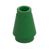 NOSE CONE SMALL 1X1 · Dark Green (réf. BrickLink Green)