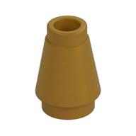 NOSE CONE SMALL 1X1 · Warm Gold (réf. BrickLink Pearl Gold)