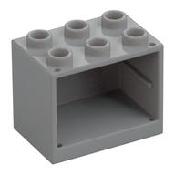 CUPBOARD 2X3X2 · Medium Stone Grey (réf. BrickLink Light Bluish Gray)