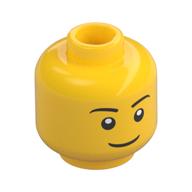 MINI HEAD NO 891 · LEGO 4651441 (réf. BrickLink 3626pb0628) · Bright Yellow (réf. BrickLink Yellow)