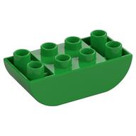 BRICK 2X4 W. INV. BOWS · LEGO 4652748 (réf. BrickLink 98224) · Bright Green (réf. BrickLink Bright Green)