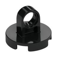 ROUND PLATE 2X2 W/EYE · LEGO 6010831 (réf. BrickLink 74698) · Black (réf. BrickLink Black)
