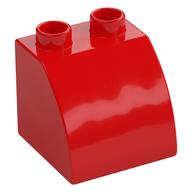 BRICK 2X2X1.5 OUTSIDE BOW · LEGO 6020407 (réf. BrickLink 11170) · Bright Red (réf. BrickLink Red)