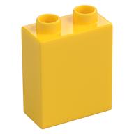 DUPLO BRICK 1X2X2 · LEGO 6030817 (réf. BrickLink 4066) · Bright Yellow (réf. BrickLink Yellow)