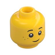 MINI HEAD NO. "752" · LEGO 6039464 (réf. BrickLink 3626pb0595) · Bright Yellow (réf. BrickLink Yellow)