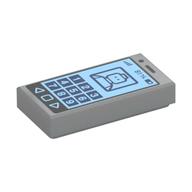 FLAT TILE 1X2 "NO.137" · LEGO 6076806 (réf. BrickLink 3069pb0304) · Medium Stone Grey (réf. BrickLink Light Bluish Gray)