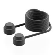 STRING 40 M W. 2 KNOBS · LEGO 6096957 (réf. BrickLink x127c40pb01) · Black (réf. BrickLink Black)