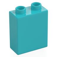 DUPLO BRICK 1X2X2 · Medium Azur (réf. BrickLink Medium Azure)