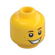 MINI HEAD "NO. 1738" · LEGO 6121896 (réf. BrickLink 3626pb1349) · Bright Yellow (réf. BrickLink Yellow)
