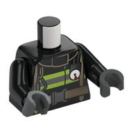 MINI UPPER PART NO 2188 · LEGO 6143834 (réf. BrickLink 973pb1302c01) · Black (réf. BrickLink Black)