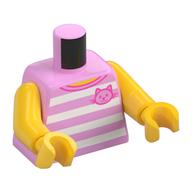 MINI UPPER PART NO.3433 · LEGO 6153140 (réf. BrickLink 973pb2339c01) · Light Purple (réf. BrickLink Bright Pink)