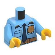 MINI UPPER PART NO. 3627 · Light Royal Blue (réf. BrickLink Bright Light Blue)