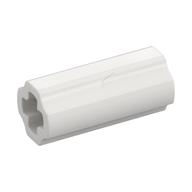 CROSS AXLE, EXTENSION, 2M · LEGO 6212049 (réf. BrickLink 6538c) · White (réf. BrickLink White)