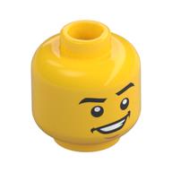 MINI HEAD, NO. 2492 · LEGO 6215170 (réf. BrickLink 3626pb1974) · Bright Yellow (réf. BrickLink Yellow)
