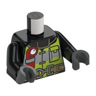 MINI UPPER PART, NO. 4594 · LEGO 6254472 (réf. BrickLink 973pb2187c01) · Black (réf. BrickLink Black)