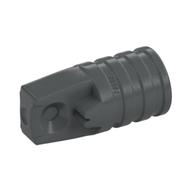FRIC/STUMP WITH CROSS HOLE · Dark Stone Grey (réf. BrickLink Dark Bluish Gray)