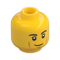MINI HEAD, NO. 3025 · LEGO 6283875 (réf. BrickLink 3626pb2385) · Bright Yellow (réf. BrickLink Yellow)