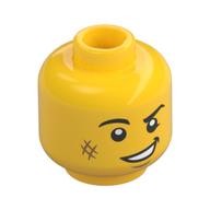 MINI HEAD, NO. 3026 · LEGO 6283884 (réf. BrickLink 3626pb2519) · Bright Yellow (réf. BrickLink Yellow)