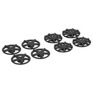 HUB CAP, DIA. 17.7, NO. 1 · LEGO 6323457 (réf. BrickLink 72210a) · Titanium Metallic (réf. BrickLink Pearl Dark Gray)