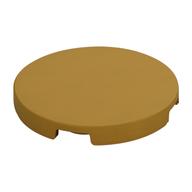 TILE 3X3, CIRCLE, NO. 1 · Warm Gold (réf. BrickLink Pearl Gold)