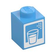 BRICK 1X1, NO. 26 · LEGO 6329591 (réf. BrickLink 3005pb044) · Medium Blue (réf. BrickLink Medium Blue)