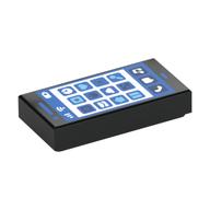 FLAT TILE 1X2, NO. 308 · LEGO 6329698 (réf. BrickLink 3069pb0867) · Black (réf. BrickLink Black)